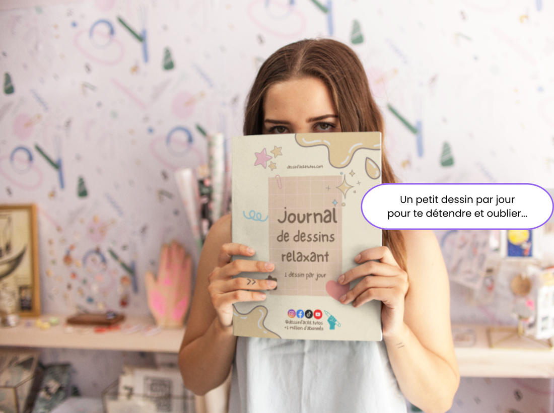 Journal de dessins relaxant : un petit dessin par jour pour se détendre