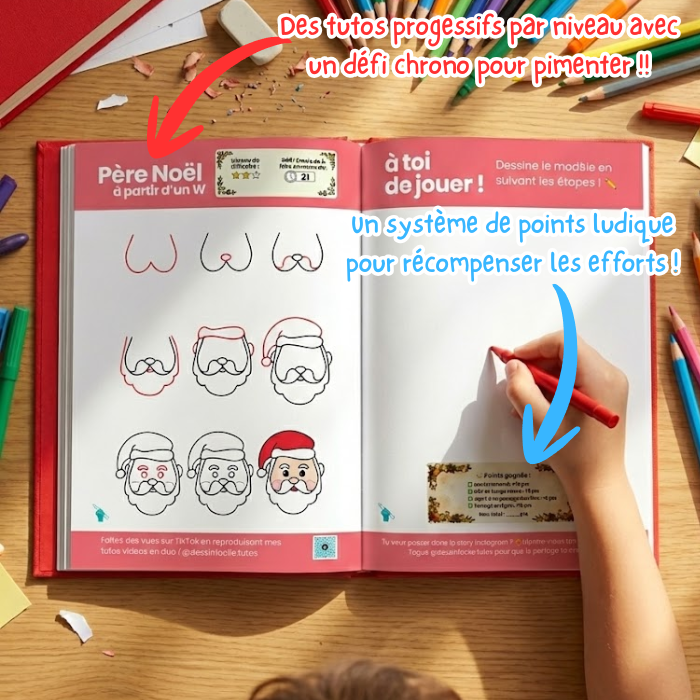 [DISPARAIT APRES NOEL] Dessins de Noël - 30 pas-à-pas astucieux pour enfants ! de 7 à 14 ans