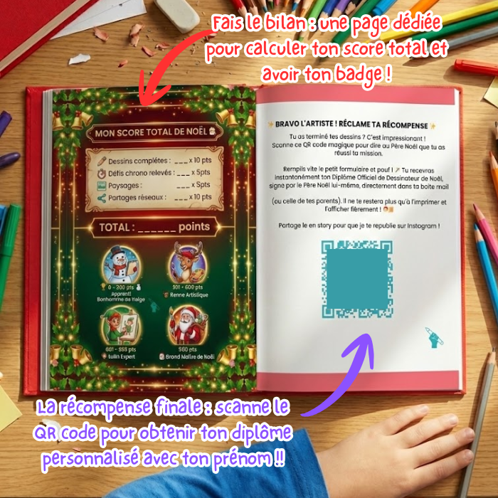 [DISPARAIT APRES NOEL] Dessins de Noël - 30 pas-à-pas astucieux pour enfants ! de 7 à 14 ans