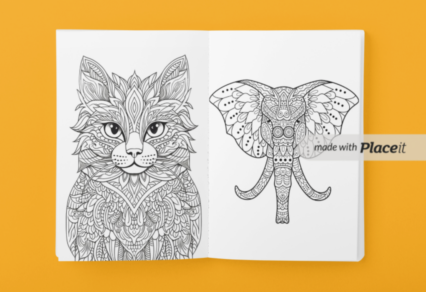 100 Mandalas d'animaux : coloriages relaxants