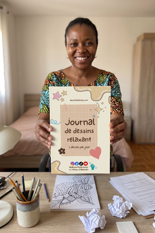 Journal de dessins relaxant - 1 motif par jour - pour adultes