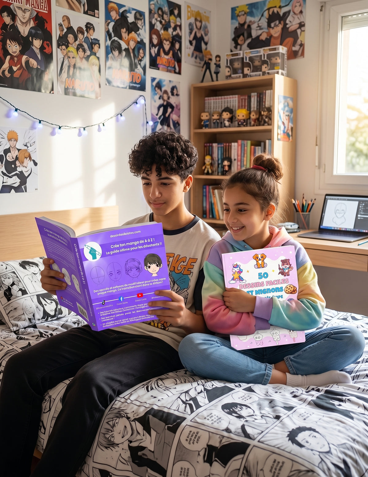 Pack Ado : Livre Manga et Livre Dessins Mignons - Pour les 10 ans et plus !