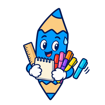 Arty, la mascotte crayon de Dessin Facile