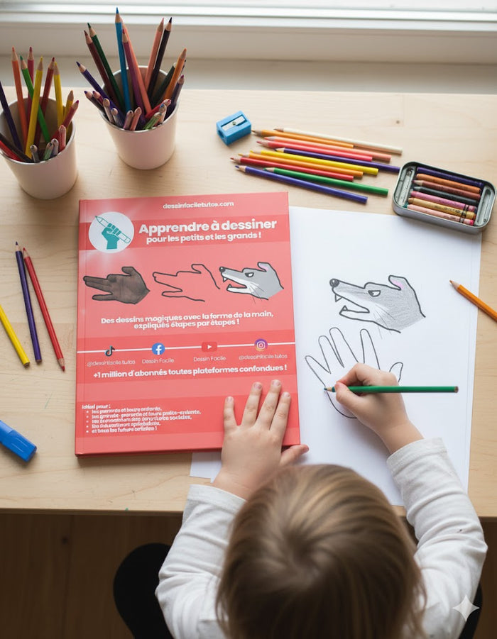 Dessins Magiques avec la forme de la main ! - à partir de 5 ans