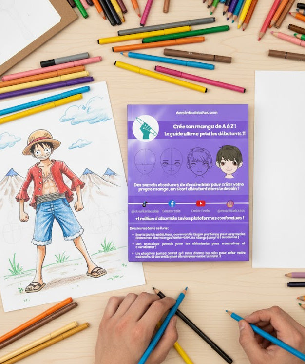 Crée et dessine ton manga ! Le guide pour les débutants !! - pour ados (13+)